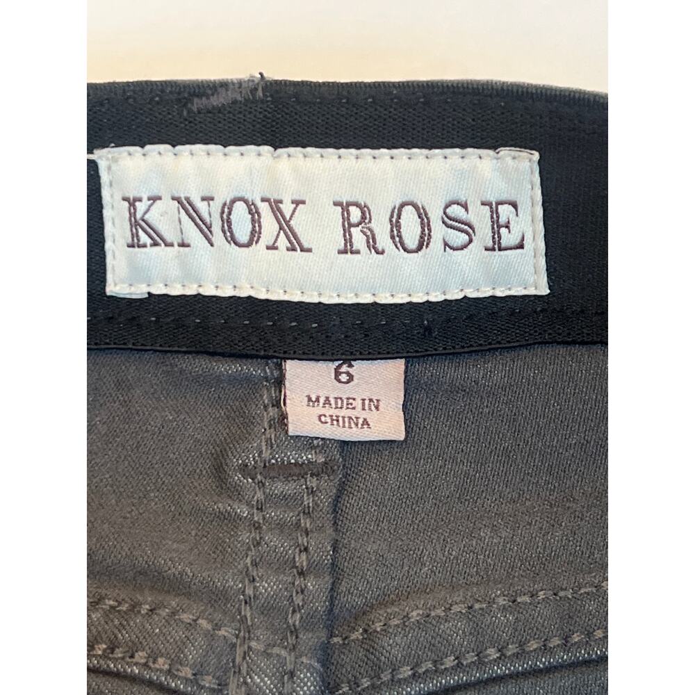 KNOX ROSE Utility Skinny Ankle Pants Gray camouflage Size 6 - Picture 8 of 13